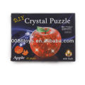 С легким Crystal Apple Puzzle 3D DIY Crystal